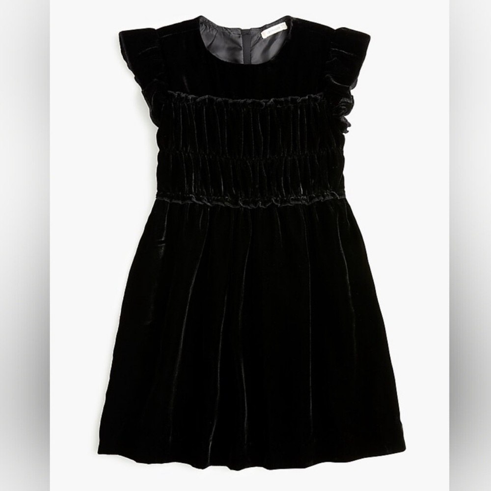 Crewcuts Party Dress! Black Velvet Holiday Girls Baby Toddler 2T J Crew Like New